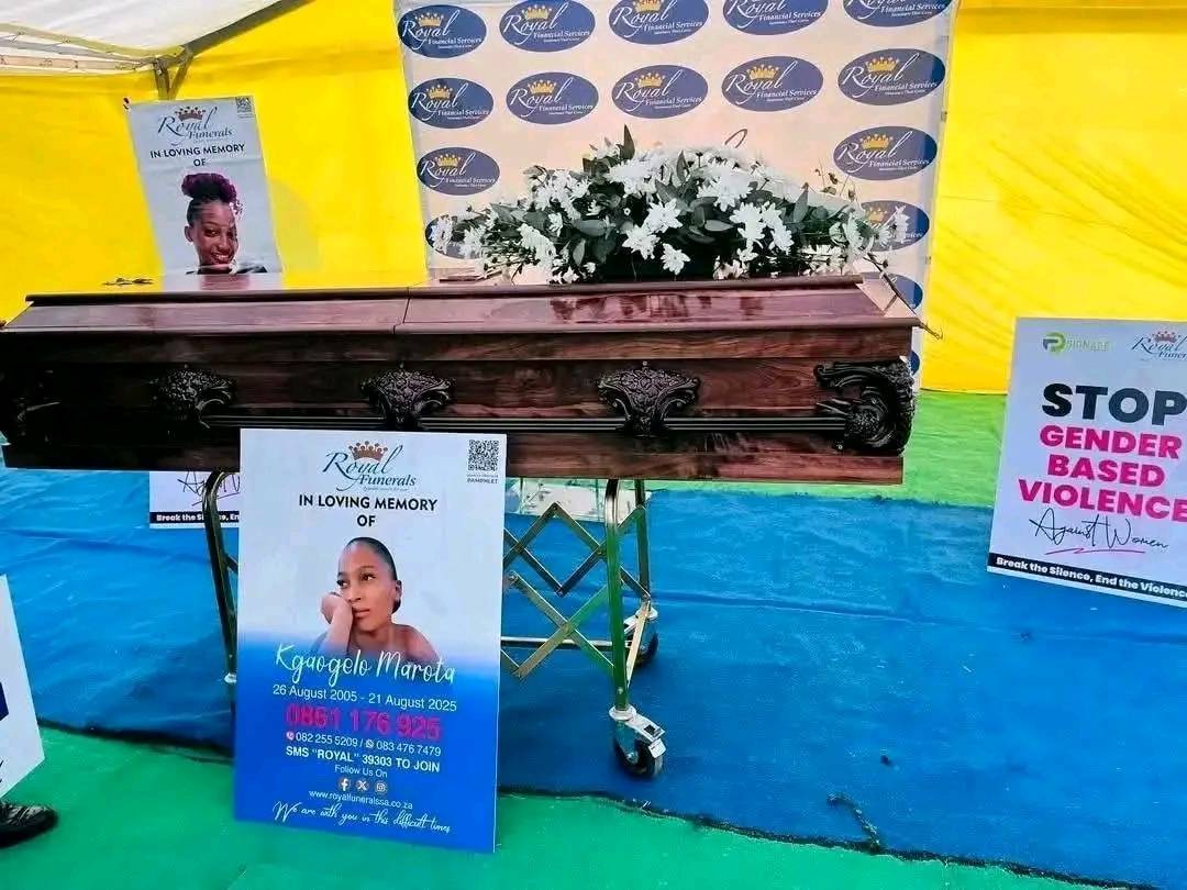 #RestInPeace 
20-year-old Kgaugelo Marota was laid to rest like a queen at Kanan…
