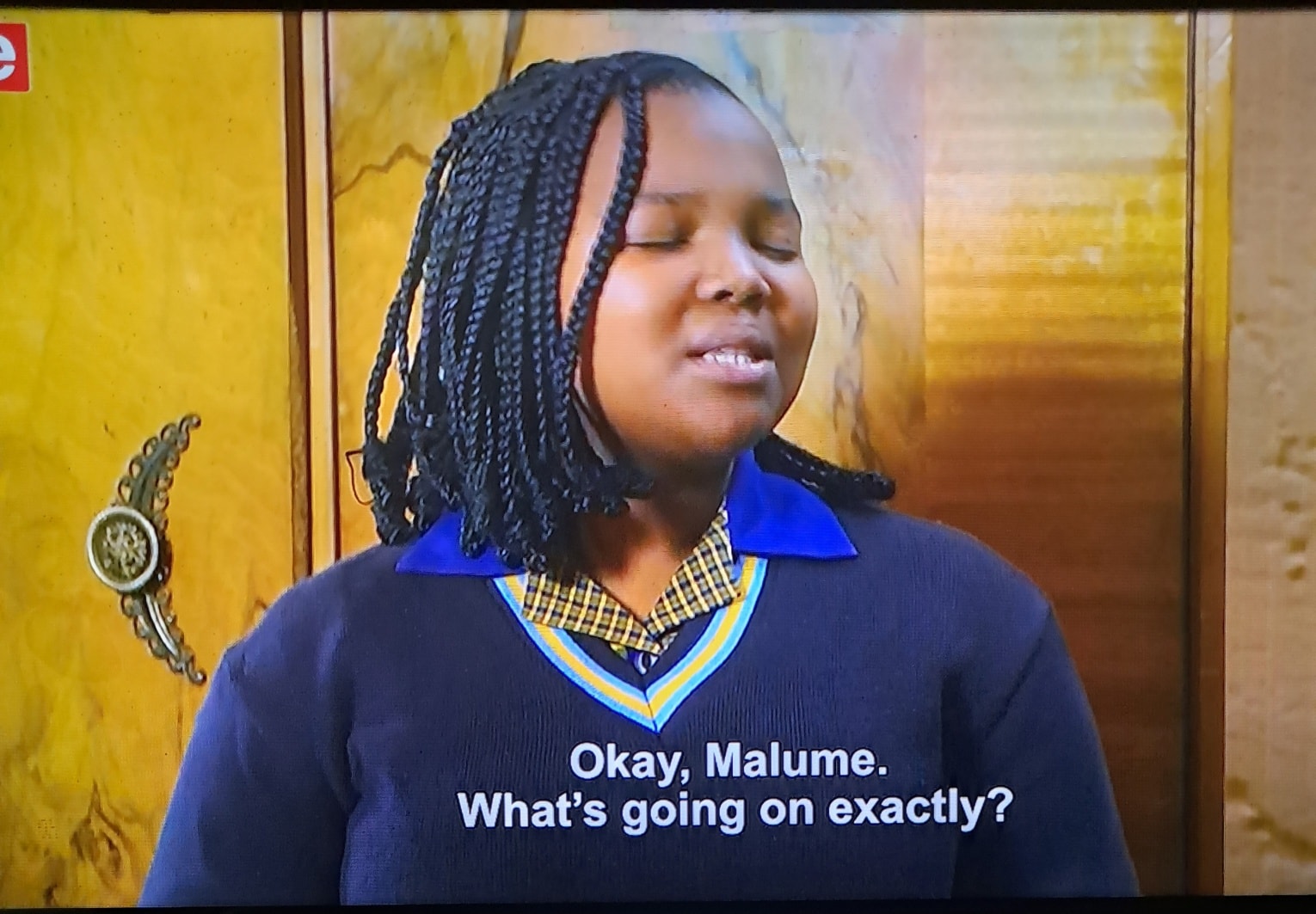 Chomie went and ask Malume whats going on this kid likes indaba zabadala kakhulu…