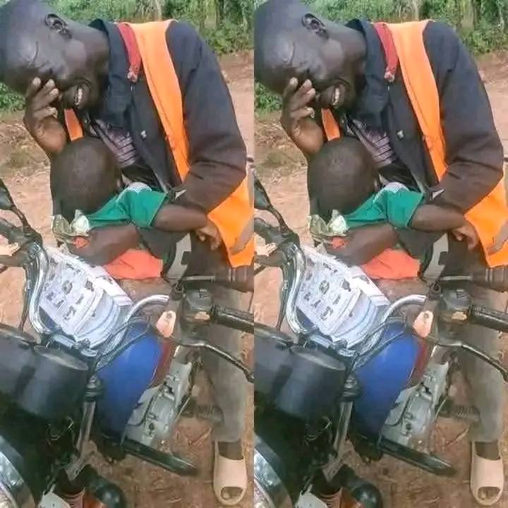 HEARTBREAKING VIDEO 
Single father who is a commercial bike rider, is forced to …